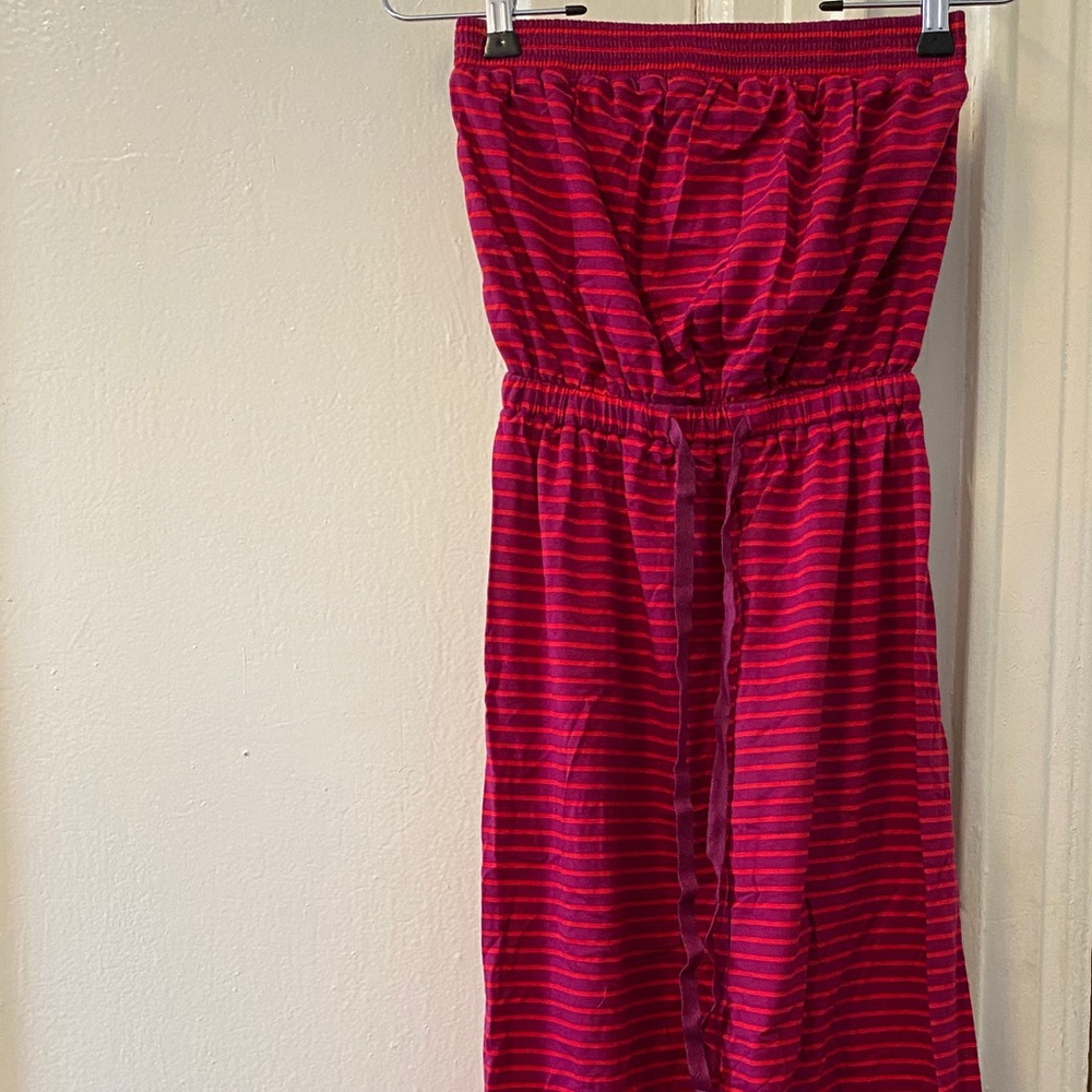 NEW LOFT Long Maroon/Orange Summer Dress XSP